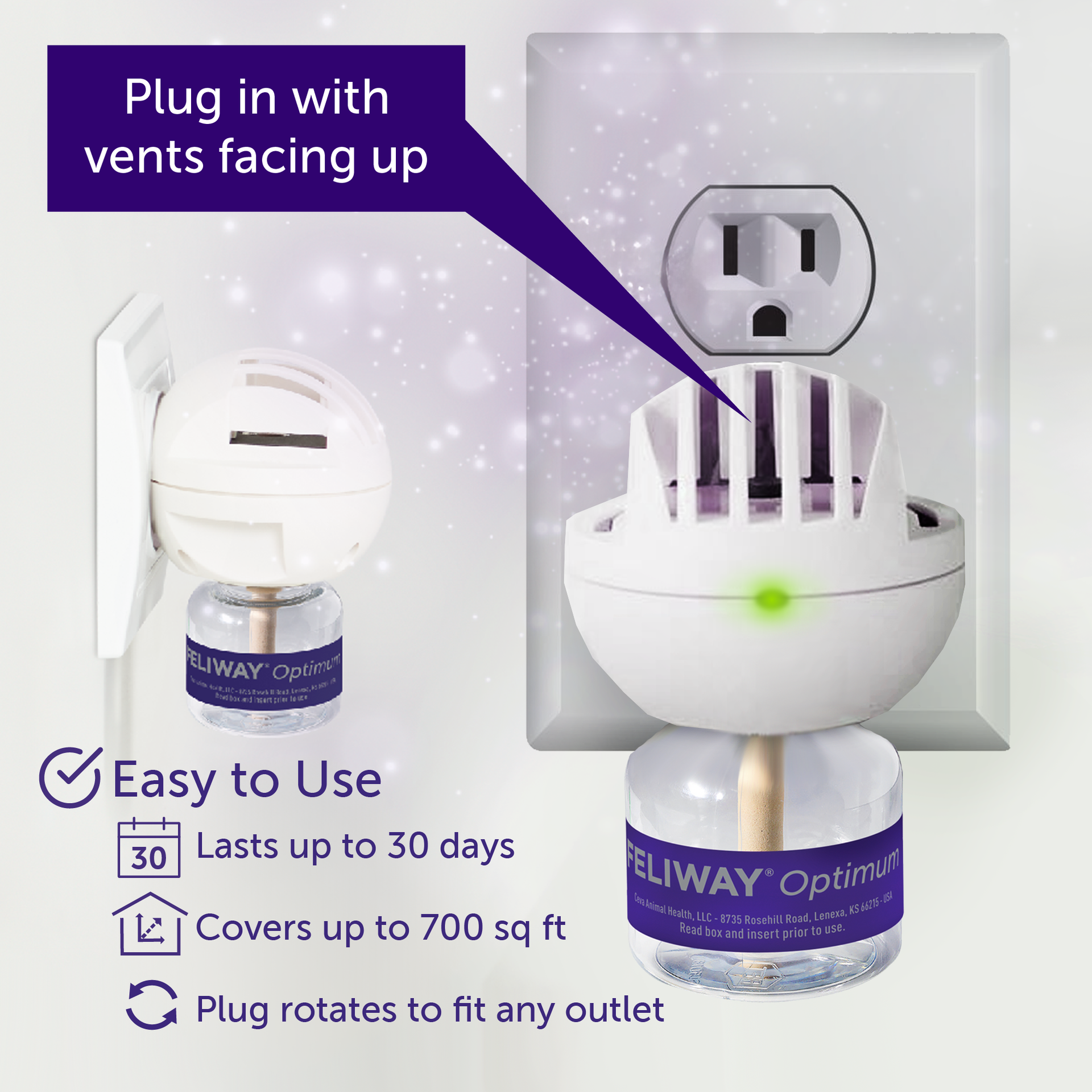 FELIWAY® Optimum Diffuser Kit | Cat Calming Pheromones