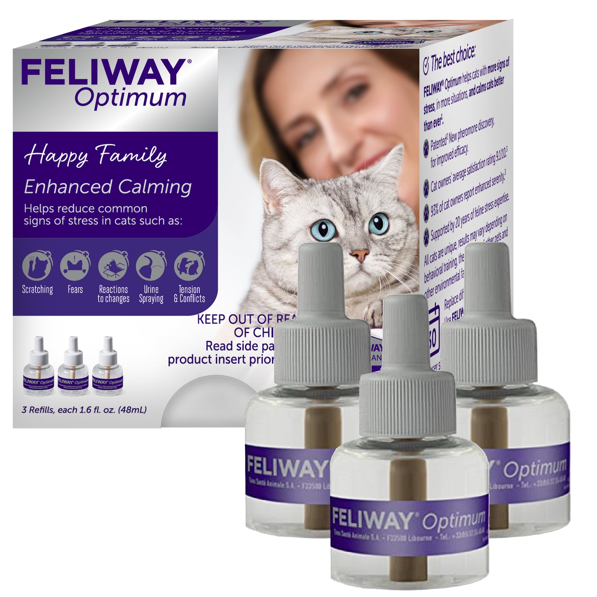 FELIWAY® Optimum Refill | Calming Cat Pheromone Diffuser