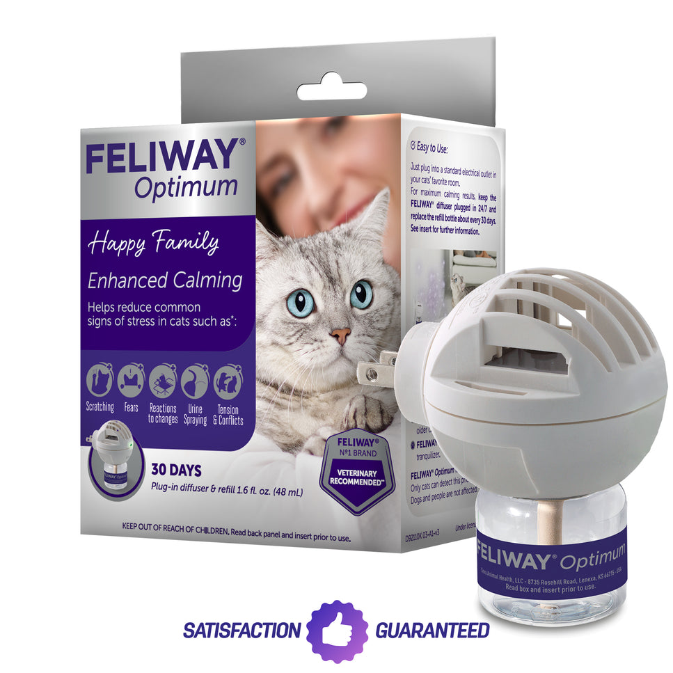 Feliway Optimum Enhanced Calming Pheromone Diffuser Starter Kit