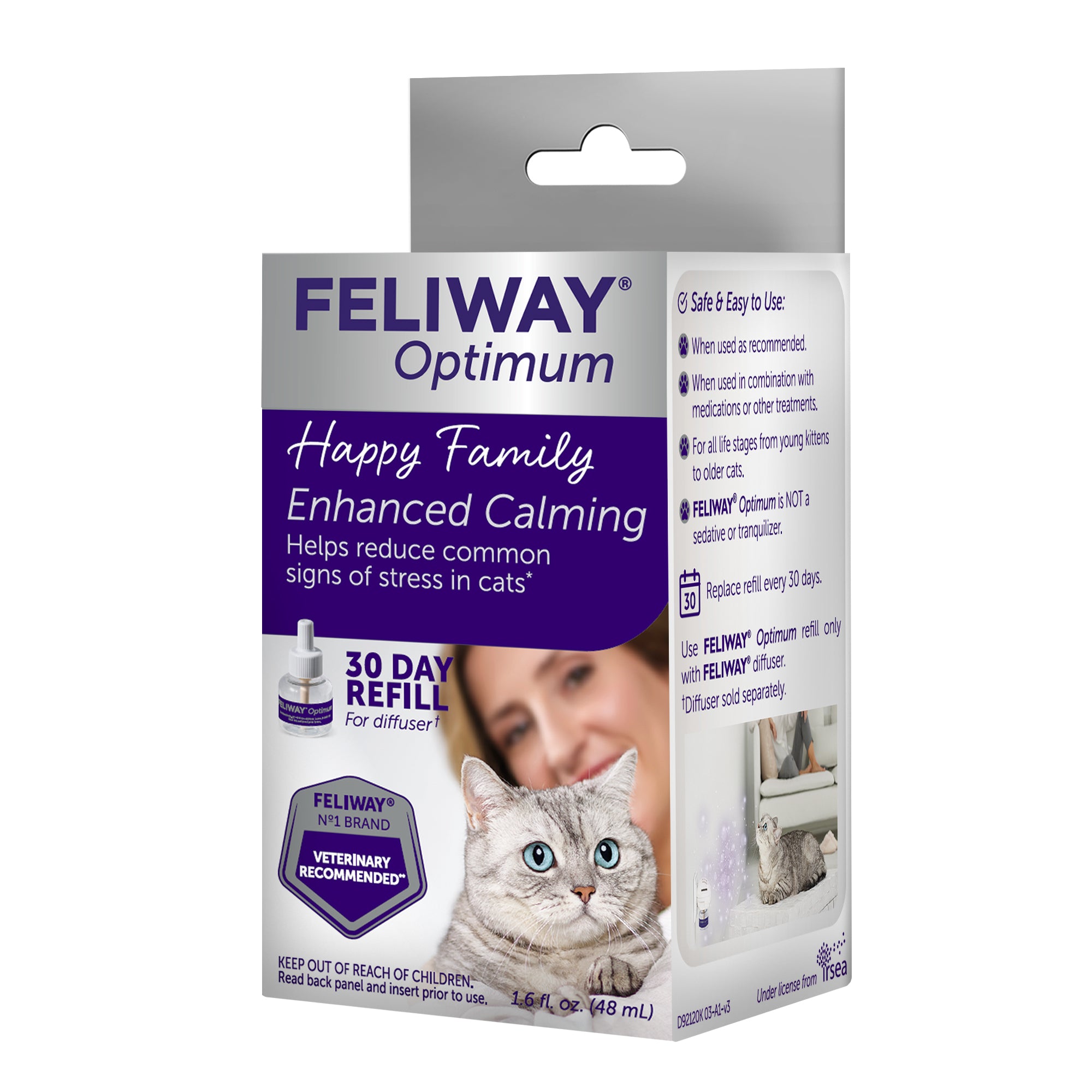 FELIWAY Optimum Cat Diffuser Refill, 3 count 